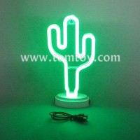 Super Bright LED Cactus Neon Light for Table Night Lamp