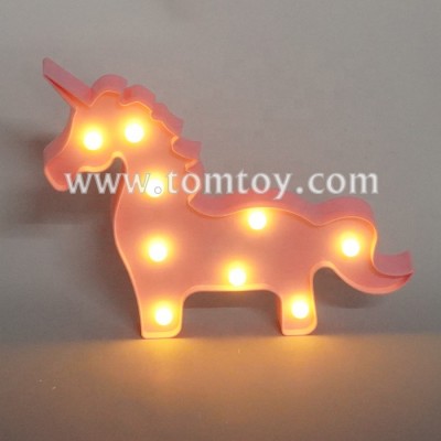 Hot Products Unicorn Shape Marquee LED Night Light for Home Decoration and desk lamp