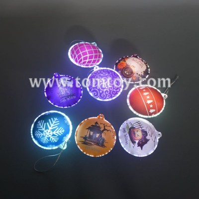 Convex Embossed Plastic LED Christmas Wall Sticker Night Lights