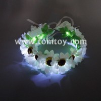 Plastic LED Daisy Chain Wreath Light up Flower Crown Headband