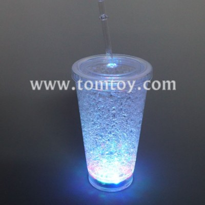 Barware LED Light up Drink Cup with Straw