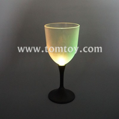 Plastic LED Light Up Goblet Wine Glasses