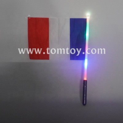 Flashing Light up Cheering Flag Hand held Stick with LED lights