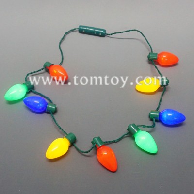 Christmas LED Necklace With 9pcs Light up Bulbs